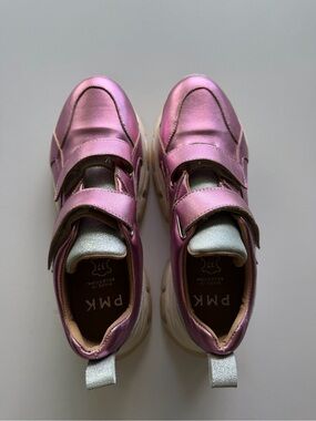 PMK Metallic Pink Platform Sneakers